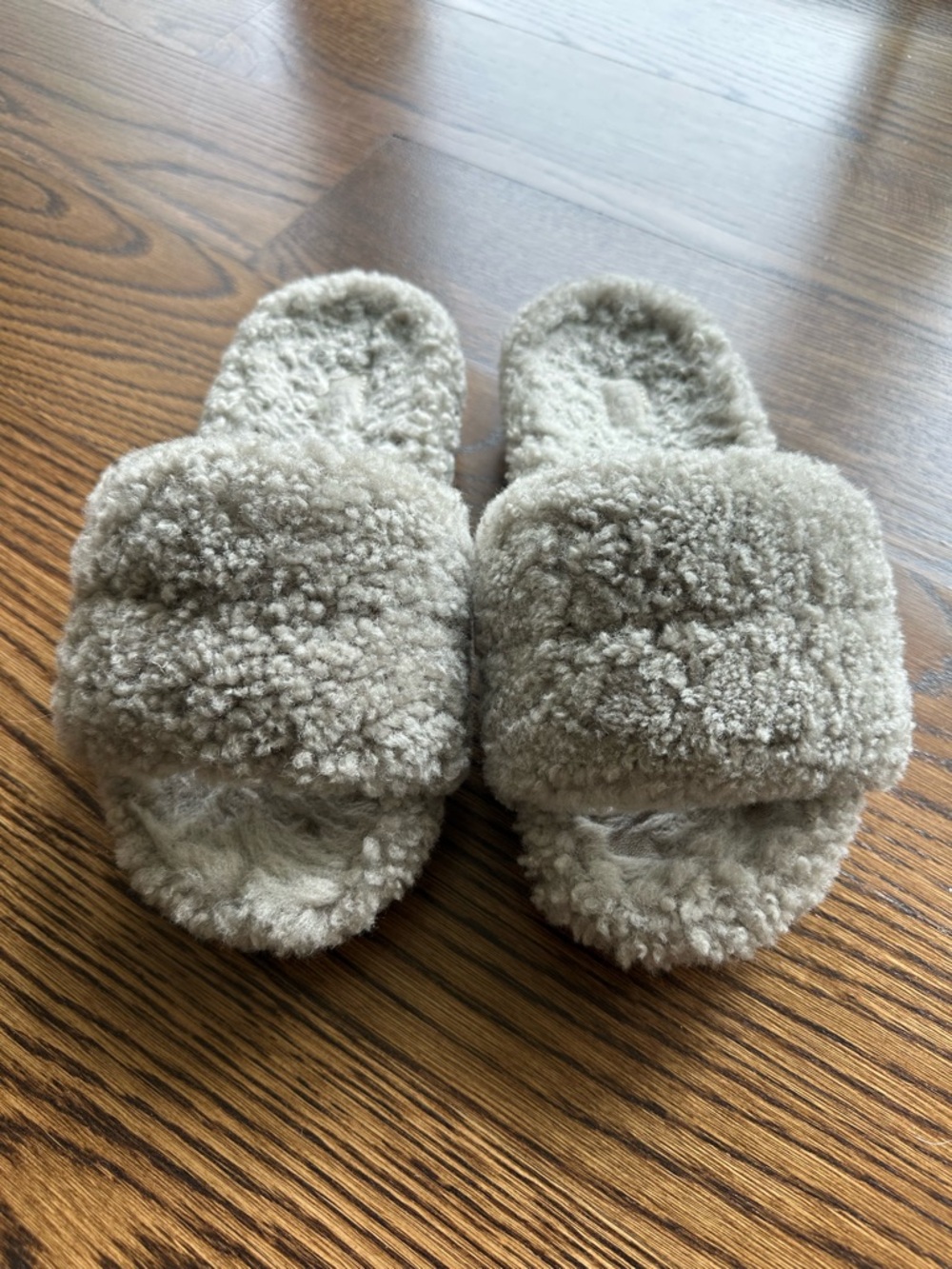 UGG Faux Shearling Open Toe Slide Slippers - W Size 7M